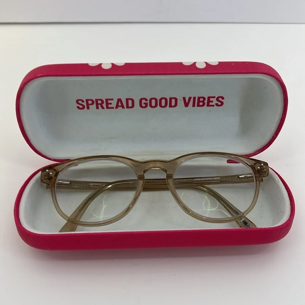 Life is Good Brooklyn Blush Prescription Eyeglass Frames with Case